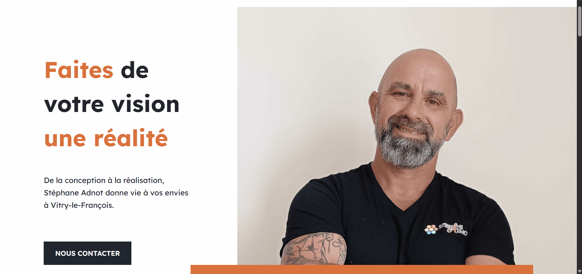 Aperçu du site de l'artisan plaquiste